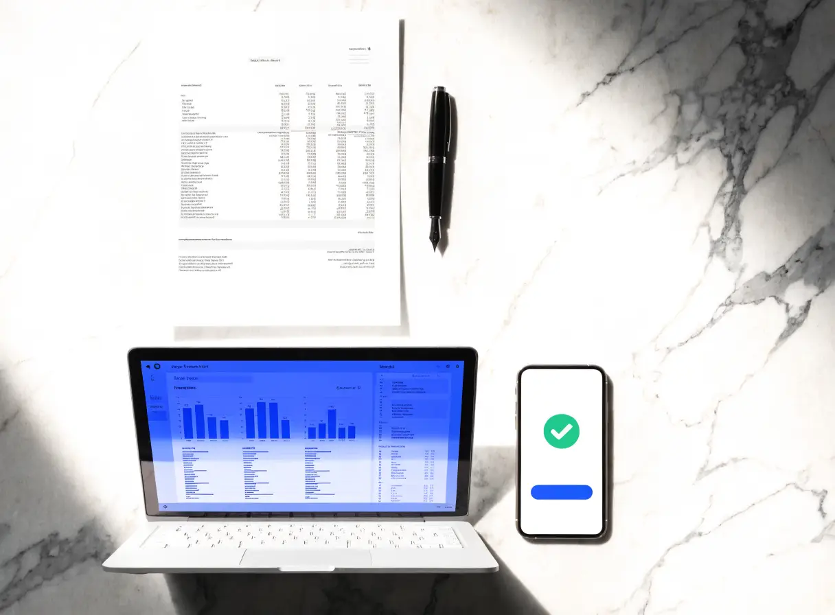 Clean invoice creation workspace