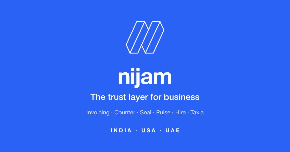 Nijam - The Trust Layer for Business